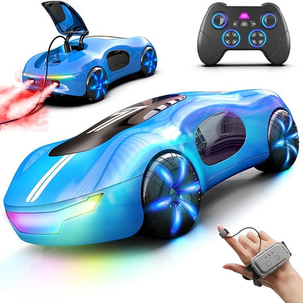 Gesture Sensing Remote Control Car, Drift RC Stunt Car with Light Spray & Sound, 2.4GHz Hobby RC Cars Toy for Kids, 360° Rotate, Birthday Gifts for Boys Girls 4-12