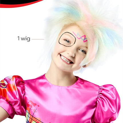 Rubies Weird Barbie Costume Wig for Kids Girls for Themed Parties and Halloween, One Size