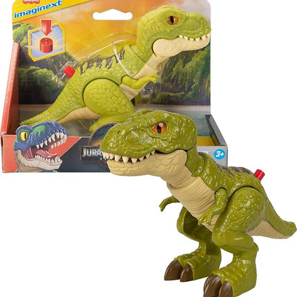 Fisher-Price Imaginext Jurassic World Dinosaur Action Figure with Kid-Activated Motion, 8-inch Tyrannosaurus Rex Dino Toy