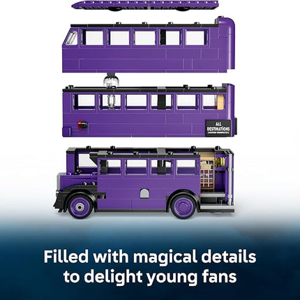 LEGO Harry Potter Knight Bus Adventure - Building Toy for Kids, Boys, and Girls, Ages 8+ - Iconic Bus from Harry Potter and The Prisoner of Azkaban - with 5 Minifigures - Birthday Gift Idea - 76446