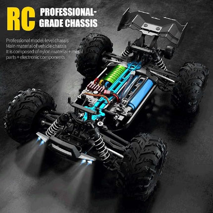 X-Verse 16102PRO 1:16 Fast Brushless RC Car for Adults, Max 50 mph, 4X4Off Road Remote Control Truck, 4WD High Speed Drift RC Car, All Terrain RC Truggy(3 Battery)