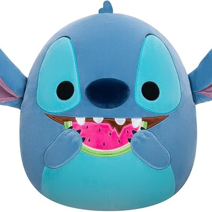 Squishmallows Original Disney 14-Inch Stitch with Watermelon - Official Jazwares Plush (Large)