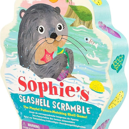 Educational Insights Sophie's Seashell Scramble - Pattern Matching Games for Toddlers 3-5, Preschool Board Games, Toddler Fine Motor Toys, Animal Game, Learning Activities for Kids Ages 3+
