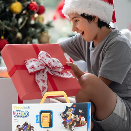 STEM Toys for 5 6 7 8+ Year Old Boy, 10 in 1 Electric Building Toys for Kids Ages 4-8 5-7 6-8, Educational Racing Construction Science Kit for Boys 4-6 8-10, Creative Activities Holiday Birthday Gift