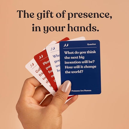 Preteens are Human | 140 Conversation Cards to Help You Get to Know Preteens | Card Game for Middle School Preteens | Designed by Experts for Grades 6-8 | Ages 11-13+