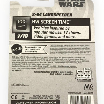 Hot Wheels X-34 Landspeeder, HW Screen Time 7/10