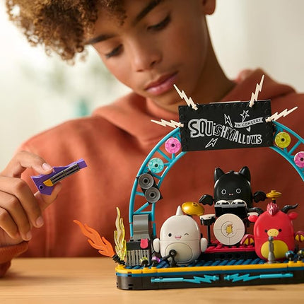 BLDR Squishmallows 375-piece Squish Tour Concert Building Set 0051 - Includes Squishmallows Buildable Figures Emily, Gordon, and Jarik