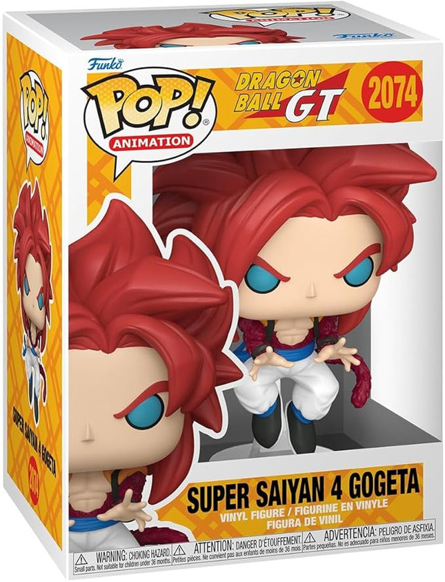 Funko Pop! Animation: Dragon Ball GT - Super Saiyan 4 Gogeta - 1/6 Odds for Rare Chase Variant - (Glow in The Dark) - Collectable Vinyl Figure - Gift Idea - Official Merchandise - Anime Fans