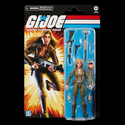 G.I. Joe Classified Series Retro Cardback Courtney “Cover Girl” Krieger, Collectible 6 Inch Action Figure with 9 Accessories