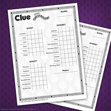 CLUE: Squishmallows Board Game| Official Squishmallows Merchandise | Collectible Clue Game Featuring Cam, Emily, Leonard, Lola and More