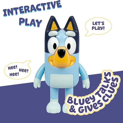 Bluey Game Hide and Seek Electronic Figure, Articulated, Musical Kids Figurines with Dance Mode, Interactive Play Toddler Figurine Toys for Ages 3+