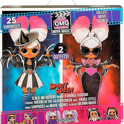 L.O.L. Surprise! OMG Movie Magic Spirit Queen Fashion Doll with 25 Surprises Including 2 Outfits, 3D Glasses, Accessories and Reusable Playset– Gift for Kids, Toys for Girls Boys Ages 4 5 6 7+ Years
