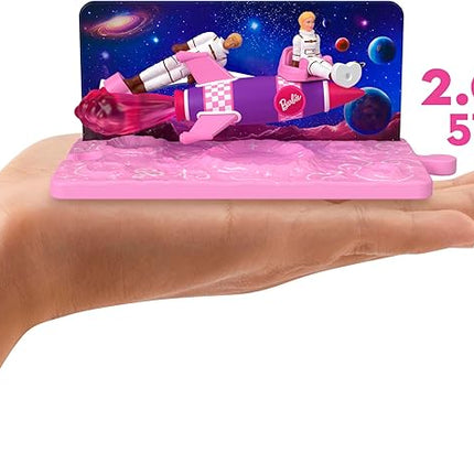 Barbie Mini BarbieLand The Movie Vehicle Collection, Includes 8 1.5-inch Dolls & 4 Vehicles Inspired by The Film (Amazon Exclusive)