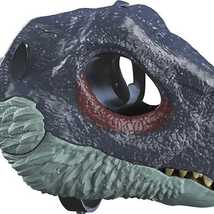 Mattel Jurassic World Dominion Dinosaur Mask, Therizinosaurus Dino Role-Play Toy & Costume Accessory with Opening Jaw & Movie-Inspired Design
