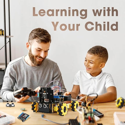 Robotics Kit for Kids Ages 8–12 12-16, ACEBOTT Smart Robot Car Kit with 3MP Camera, STEM Toys for Boys Compatible with Arduino & Scratch,App & Remote Control,STEM Gift for Boys, Girls,Teens and Adults