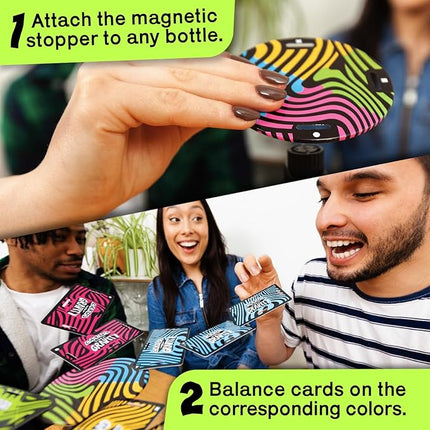 Cards vs Gravity: Ultimate Stacking & Balancing Card Game | Waterproof Board Game for Family Fun, Holidays & Game Nights | 2-4 Players