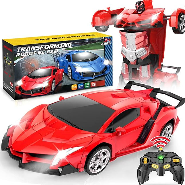 Dolanus Remote Control Car - Transform Robot RC Cars, Toys for Ages 5-7, Kids Toys, 4 Year Old Boy Toys, Toys for 3 4 5 6 7 8 10 12 Years Old Boy, Gifts for Boys Kids Toddlers Birthday