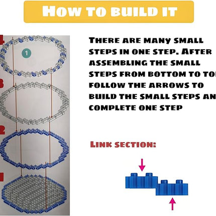 Bule Unicom Building Blocks，Kids Building Toys Set (3500 PCS) Gifts for Adults and Kids