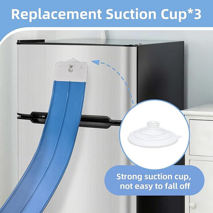 4-Pack Third-Party BluTrack Compatible Track Anchors with Floor Suction & 3 Track Suction Cups – Secure Indoor Race Layouts