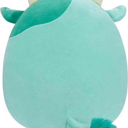 Squishmallows Original 14-Inch Seamus Green Cow with Fuzzy Belly - Large Ultrasoft Official Jazwares Plush