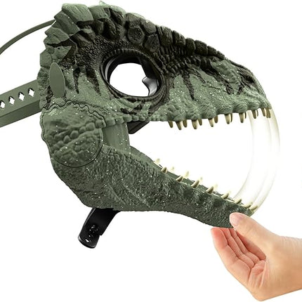 Mattel Jurassic World Dominion Dinosaur Mask, Giganotosaurus Dino Role-Play Toy & Costume Accessory with Opening Jaw & Movie-Inspired Design