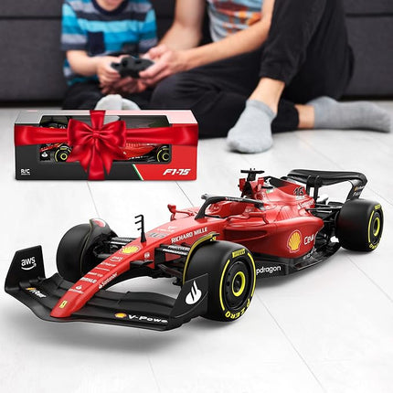 Voltz Toys Authentic Licensed 1:12 Ferrari F1 75 Remote Control Car - F1 Collection RC car Series for Kids and Adults - 2.4GHz RC Car for Gift (1:12 Ferrari F1 75)