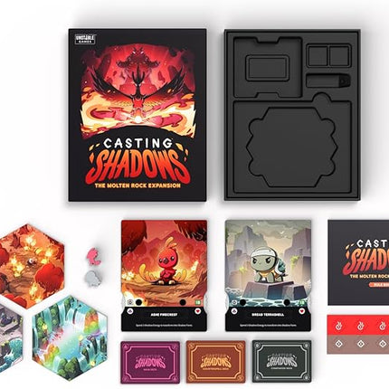 Unstable Games - Casting Shadows: Molten Rock Expansion - Designed to be Added to Your Casting Shadows Base Game - Great for Family Game Night