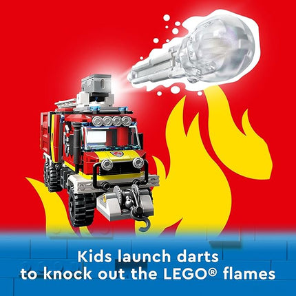 LEGO City Fire Command Truck Building Set - Fire Truck Toy with Land & Air Drones for Boys & Girls, Ages 7+ - Kids Pretend Play Toy with 3 Minifigures - Gift Ideas for Birthdays - 60374