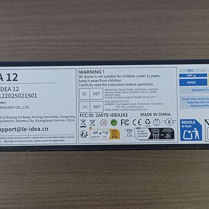 LE-IDEA Foldable Drone with Camera 1080P for Adults, IDEA12 Drones with Altitude Hold, Headless Mode, Optical Flow Positioning, Trajectory Flight, 3 Speed Modes, RC Quadcopter for Beginners (Blue)