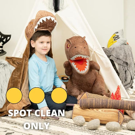 Franco Jurassic World Dominion Kids Oversized Rexy Large Size 32 Inches Tall T-Rex Bedding Super Soft Plush Cuddle Pillow Buddy, One Size