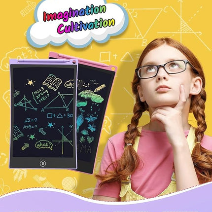 TECJOE 2 Pack LCD Writing Tablet, 8.5 Inch Colorful Doodle Board Drawing Tablet for Kids, Kids Travel Games Activity Learning Toys Birthday Gifts for 3 4 5 6 Year Old Boys and Girls Toddlers