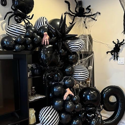 Smlpuame 40 inch Number Balloon 0-9 Black Large Number 19 Balloons,Digital Balloons for Birthday Party Celebration Decorations Supplies, Helium Foil Number Balloons for Wedding Anniversary