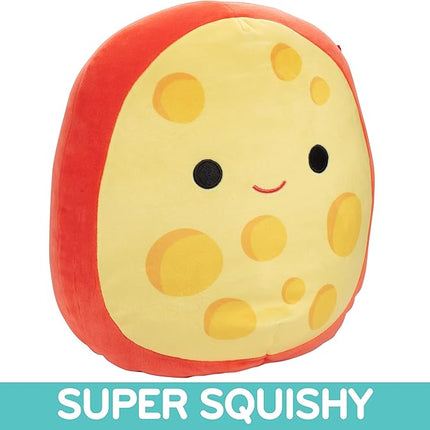 Squishmallow 10" Mannon The Gouda Plush - Official Jazwares - Soft Stuffed Animal Pillow Collectible Cute Cheese Toy for Kids, Teens & Adults - Gift for Holidays, Birthdays & Collectors