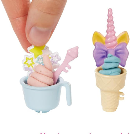 Barbie Careers Playset, Ice Cream Shop Set with Blonde Fashion Doll, Ice Cream Machine, Molds, Dough & Accessories