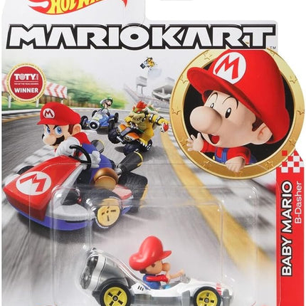 Hot Wheels Mario Kart Characters and Karts as 1:64 Die-Cast Cars