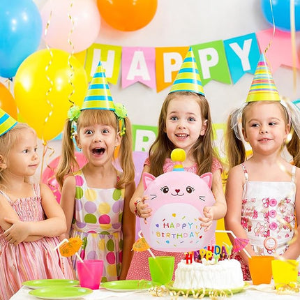 Cat Plush Toy 12 Inch Cute Unicorn Cat Birthday Stuffed Animal Soft Cat Plushies Pillow Pink Doll Gifts for Kid Toddlers Home Room Decoration (Cat Plush)