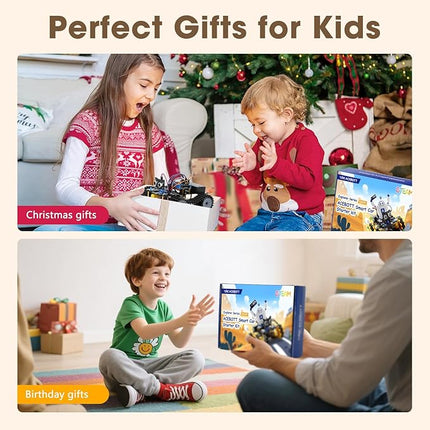 ACEBOTT Robot Kit, Robotics for Kids Ages 8-12, STEM Toys for Boys with Remote & App Control, Arduino & Scratch Compatible, Science Kits for Kids Age 8-12, Gift for Boys & Girls (Smart Robot Tank Car)