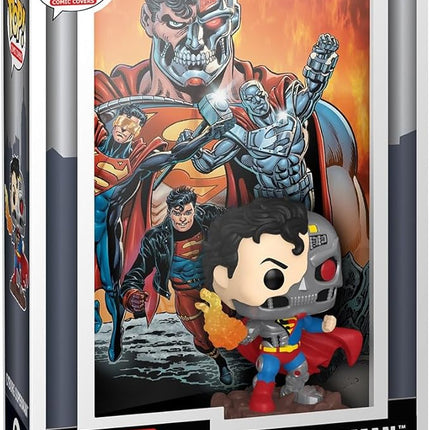 Funko Pop Comic Cover: DC - Cyborg Superman - DC Comics - Collectable Vinyl Figure - Gift Idea - Official Merchandise - Toys for Kids & Adults - Model Figure for Collectors