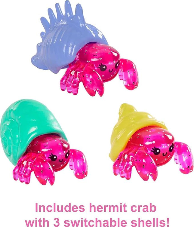 Barbie Mermaid Power Doll & Playset, Chelsea Mermaid Doll with 4 Sea Animal Pets, Toy Coral Reef Play Area, Stroller & Accessories