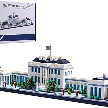 Architecture Sets for Adults White House U.S. Capital Collection Building Kit Micro Blocks Famous Landmark, Mini Bricks Toys Presents for Kids 3520 PCS