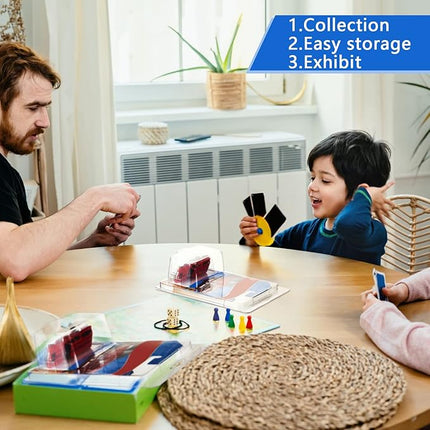 Tatuo 12 Pcs Protector Packs Compatible with Hot Wheels Model Car Clamshell Cases Plastic Display Protective Case Clear Die Cast Car Blister Pack Covers Storage(7.5 x 5 x 2 Inch,Stylish Style)