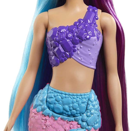Barbie Dreamtopia Doll, Mermaid Toys, Pink Ombre Tail & Extra-Long Fantasy Hair with Brush, Tiaras & Styling Accessories