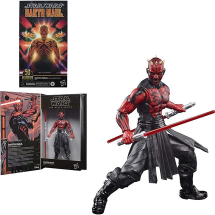 Hasbro Star Wars Black SER 50TH ANN 6IN Darth Maul Action Figure,4 to 99 years