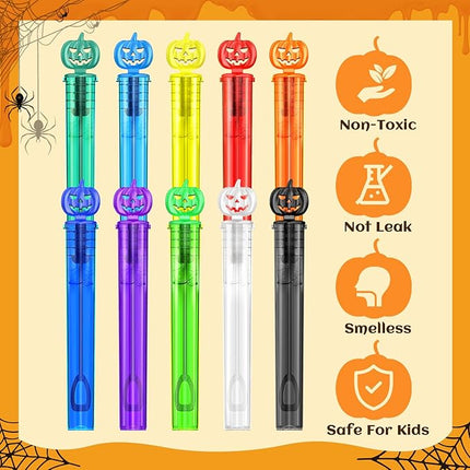 200 PCS Bubble Wands, Halloween Party Favors for Kids, Halloween Kids Goodie Bag Stuffers, Great Halloween Treats Toys, Girls Boys Classroom Prizes (10 Colors)