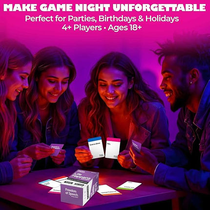 QUOKKA Freedom of Speech Card Board Game - Life Happens Edition - Fast-Paced | Guess The Word | Easy to Play - Party Game for Game Night