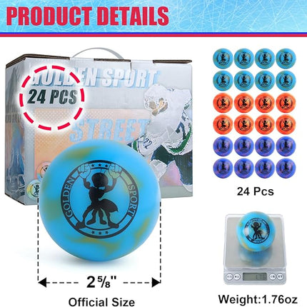 Street Hockey Balls - Official Outdoor Roller Balls for Indoor Games, Ideal for Sports Enthusiasts