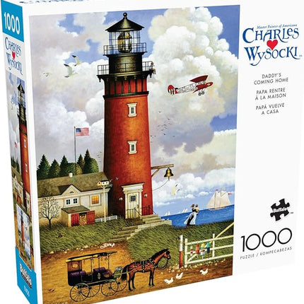 Buffalo Games - Charles Wysocki - Daddy's Coming Home - 1000 Piece Jigsaw Puzzle for Adults - Challenging Puzzle Perfect for Game Nights
