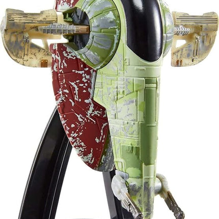 Hot Wheels Star Wars Starships Select Boba Fett's Starship, Premium Collectable Replica with Movable Part & Display Stand