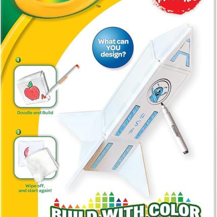 CreateOn Crayola Doodle Magnetic Tiles, Building Set for Kids, Magnetic Building Toys for Kids, STEM Travel Toys for Boys and Girls Ages 3+, 14-Piece Set (Doodle)