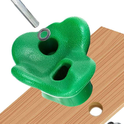 KINSPORY 20pc Rock Wall Climbing Holds Kids & Prise Escalade Enfant, Colourful Pig Nose Shape Climbing Set with Two Blue Handles for Indoor Outdoor Playground PlaySet Building